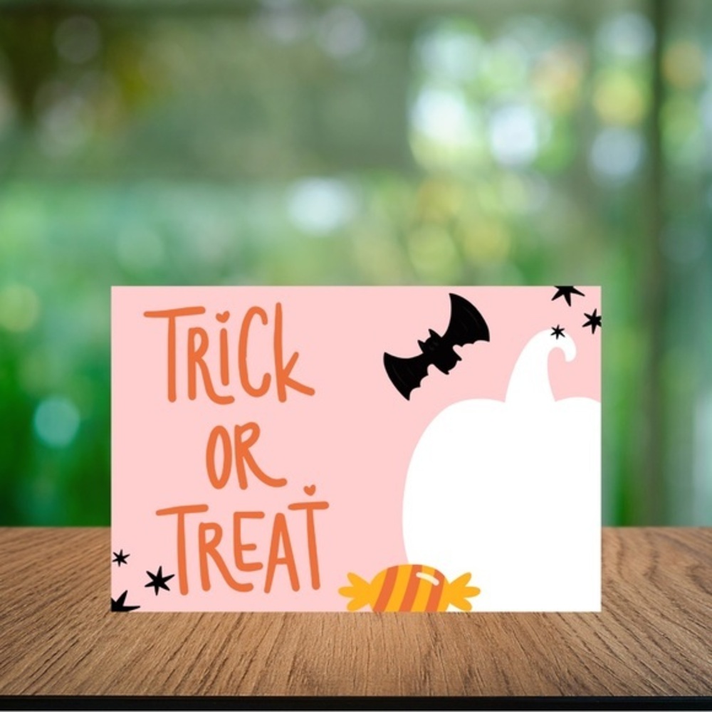 Set of 10 Halloween Trick or Treat Party Post Card
